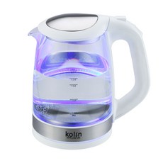 歌林 2公升玻璃快煮壺 KPK-LN213G (304不鏽鋼 快速加熱 大容量), 2L