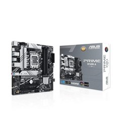 ASUS Prime B760M-A D4-CSM 인텔 B760 (LGA 1700) mATX 상업용 CSM 마더보드 PCIe 4.0 DDR4 2X M.2 2.5Gb LAN, mATX|DDR5, PRIME B760M-A|M.2x2