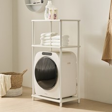 [신제품출시행사가] 국내생산 빈센트 미니건조기 수납장 선반 다용도실 세탁실 조립식 틈새수납장, 화이트