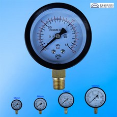 1565번 명성효다계기 소방 게이지 60mm 15k (1.5mpa) 밸브 / 펌프 / 기관실 압력계 / 메이커제품, 1개