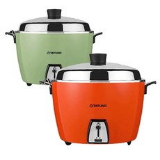 TATUNG 大同 10人份 不鏽鋼電鍋 TAC-10L-D 紅色 / 綠色, TAC-10L-DCG綠色