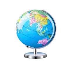 입체 지구본 세계 교육용 회전 장식품 지형 야광 학습용 세계지도, 1. 20cm 플러그인 360도회전