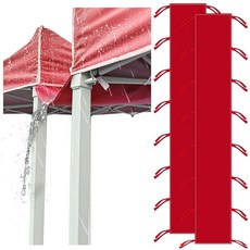 텐트용 VirgoCCY 2팩 레인 거터 10피트 PVC 비닐 캐노피 하이 프레임 스타일 창고용 텐트 배수 액세서리 파란색, Red