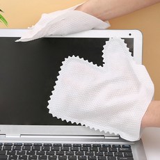 먼지닦이 부직포패드 틈새 청소장갑 일회용 걸레, 화이트, 50개