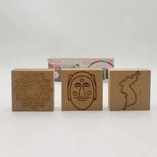 모래알마켓 비석치기 사방치기 전통 민속 명절 놀이 전통문양 무늬 민무늬 각3개입, 1500 비석치기 전통문양무늬, 1개