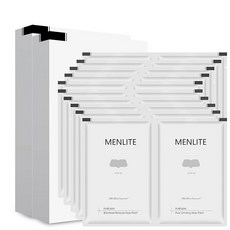 MENLITE 모공 팩 각전 제거 부분용 팩 코 팩 10회분 자연 마일드 코 팩 쉬운 케어 각질 케어 모공 관리, 1개, 1개입