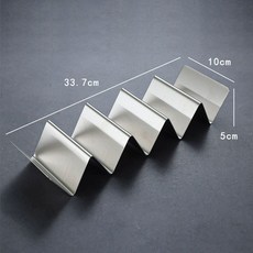 타코튀김기 바스켓 브리또 접시 핫도그 타코 업소용 나초, 스틸 4 - 5칸 타코 팬, 기본 색상