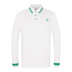 까스텔바작 (본사) 남성 배색 요꼬카라 티셔츠_BGCFTS004WH_