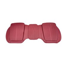 WAHA 차량용 버킷형 방석 나파가죽 통풍 쿠션 사계절용, 버킷형 (뒷좌석 세트)-레드, 1세트