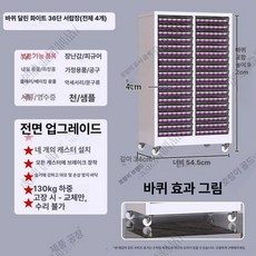 네일 진열장 이발소 캐비닛 서랍장 정리함 보관 선반, 이중열 87cm 36단 화이트 바퀴