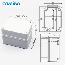 케이스 우퍼 인클로저 듀얼 미로형 자작 멀티미디어 튜닝, 진그레이 110 x 80x85 그레이 뚜껑, 기본 모델명/품번