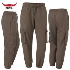 버팔로 남자 기모 골덴바지 코듀로이 조거팬츠 카고바지 남성 밴딩 기모바지