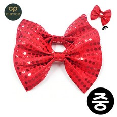 [픽커] 여성넥타이 아동나비넥타이 남아나비넥타이 레드 나비 넥타이 중형 2개입