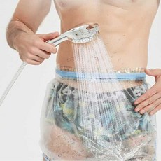 샤워 바지 목욕 방수커버 수술 화상 포경 치질, 3. XL사이즈 + 폭 5cm 방수시트, 1개