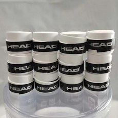 헤드 오버 미끄럼 방지 테니스 라켓 스웨트 밴드 충격 흡수 테이, 19.끈적끈적한 흰색, 1개