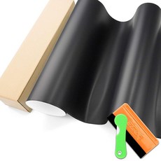 블랙 울트라 매트 플랫 자동차 비닐 랩 차량 기포 방지 공기 방출 공구 세트 포함 3.5 x 1.5m(1 296214