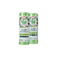 탑.그린백-롤 (대형 중형) - 과일 채소 신선유지/항균/항취 일라이트 항균제 30% 함유 고기능성 비닐, 중(M), 2개, 100개