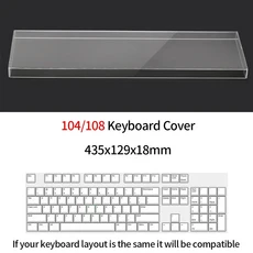 아크릴 키보드 투명 보호 케이스 기계식 먼지 커버 60/61/64 96 98104/108 마우스, 03 104 108 key