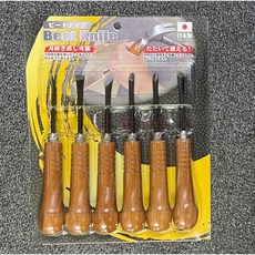 TOHOSHA 日本製木刻刀雕刻刀六件組，貫通型可敲擊木工刀, 6