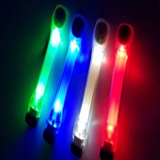 쏨숭 다용도 안전 LED 라이트 스트랩 밴드 손목띠, 흰색, 1개