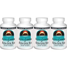 소스내추럴스 아세틸 엘 카르니틴 알파리포산 650mg 테블릿, 30개, 4개, 30개