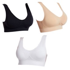 透氣網狀無鋼圈運動內衣