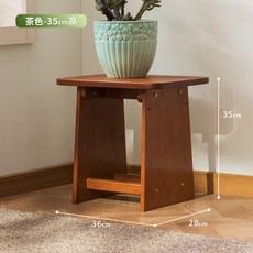 花架 花臺 花盆架 盆栽架 植物架 多肉花架 角落花架 客廳落地式雙層置物架 花盆擺放架 魚缸架, 1個, 【茶色】小號