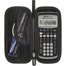 Aproca 보관용 하드 케이스 Texas Instruments BA II Plus 금융 계산기용 (케이스만), Aproca 보관용 하드 케이스, Texas Instr