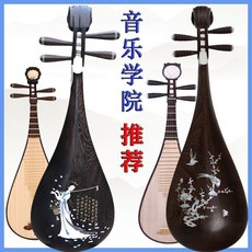 民音 雞翅木紅木琵琶 兒童成人琵琶樂器 初學入門專業演奏琵琶 民族樂器, 成人【雞翅木背雕】演奏級, 1個