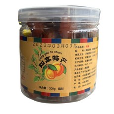 산서성 특산품 다퉁 양가오 보존 살구 통조림 신맛과 달콤한 씨없는 말린 스틱 스낵 설탕에 절인 과일, 달콤한맛 200gX1캔