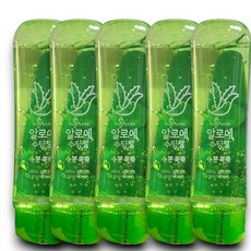 올리브팜 알로에 수딩젤, 5개, 250ml