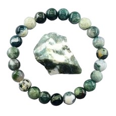 버드건강스토아천연 나무 마노 스톤 10mm 팔찌, 1개