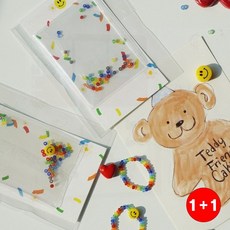고무줄반지 창의력발달 스마일 집중력향상 디테일완성 확실한품질 반지(1+1옵션 주문수량의 2배수량 배송), 1개, 2. 스마일 레인보우 diy