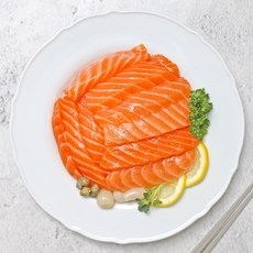 [은하수산] 노르웨이 숙성 연어회 슬라이스 120g, 1팩