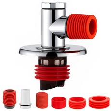 투데이리빙 세탁기 배수구 트랩 배수관 설치 하수구 냄새 벌레 역류 방지 건조기 세면대 자동 개폐 밀폐 커버, 1개