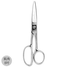 又敗家 義大利製Gingher專業超鋒利鈍角洋裁剪8吋裁縫剪刀20cm 縫紉剪布剪服裝設計剪拼布剪, 1個, Silver