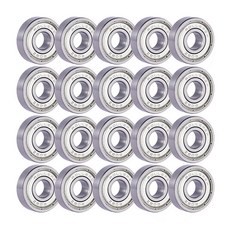 Rollerex Atlas 608ZZ 사전 윤활 롤러 스케이트 휠 베어링 - 인라인 스케이트 롤러 블레이드 스쿠터 립스틱 및 스케이트보드용 ABEC 5 및 ABEC-1 베