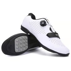 라르고 SPEED 평페달 신발 자전거 MTB 로드 와이드 클릿슈즈 느낌, 43(270mm), 화이트