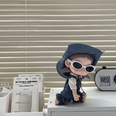팝마트 지거 Zsiga 인형옷 1/8 BJD 액션 피규어 인형 20cm 인형의상 모자 셔츠 팬츠 세트