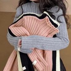 DENIM&CLASSIC 兒童半高領針織衫