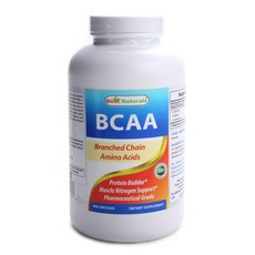 Best Naturals BCAA 膠囊無麩質和無糖, 1個, 400 件