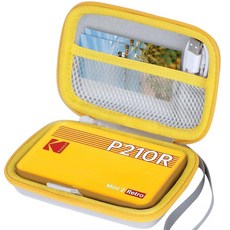 Lebakort 코닥 미니 2 레트로용 카메라 케이스 오프 화이트 옐로우 케이스