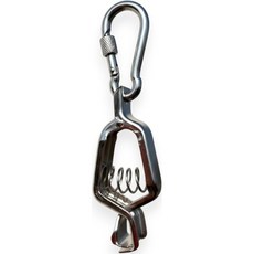 작업용 장갑 홀더용 파라댄스 건설 금속 클립 헤비 듀티 클램프 스트랩 벨트 액세서리용 클립이 있는 홀더 백팩 소방관모두 스테인리스 스틸 제작 실버