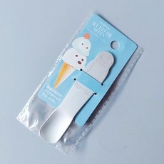 【微仲夏】日本 ECHO 冰淇淋匙 布丁湯匙 兒童餐具 甜點杓 湯匙 冰淇淋勺 小湯匙, 1個, 鋁製企鵝款