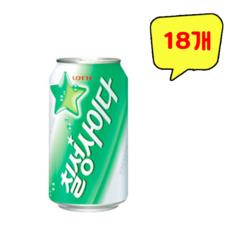 롯데 칠성사이다 캔, 355ml, 18개