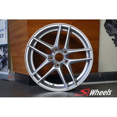 FK鋁圈 17吋 5/108 A1323 高亮銀 鋁合金輪圈, 1個