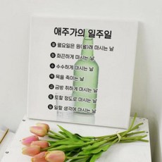 아트박스/꾸밈 td623-캔버스액자30x30_애주가의일주일