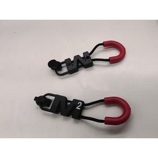 愛心手工材料鋪 防水拉鏈帶鎖拉鏈頭 3號5號通用 防水隱形拉鏈頭 DIY手工材料, 1個, 3號防水拉鏈頭紅色拉繩款總長6.5公分