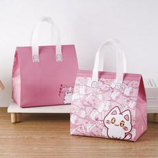 케이크 보냉백 휴대용 보냉 도시락 아이스팩 음식 정사각, 1L, 럭키 캣 중형 50개