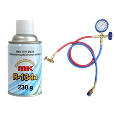 KC인증 자동차 냉매 가스 R134a mk냉매 + 충전도구 에어컨 성능향상 냉매 보충, mk냉매 1캔+충전도구, 1개
